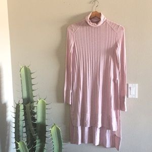 Free People Pink Turtleneck Sweater